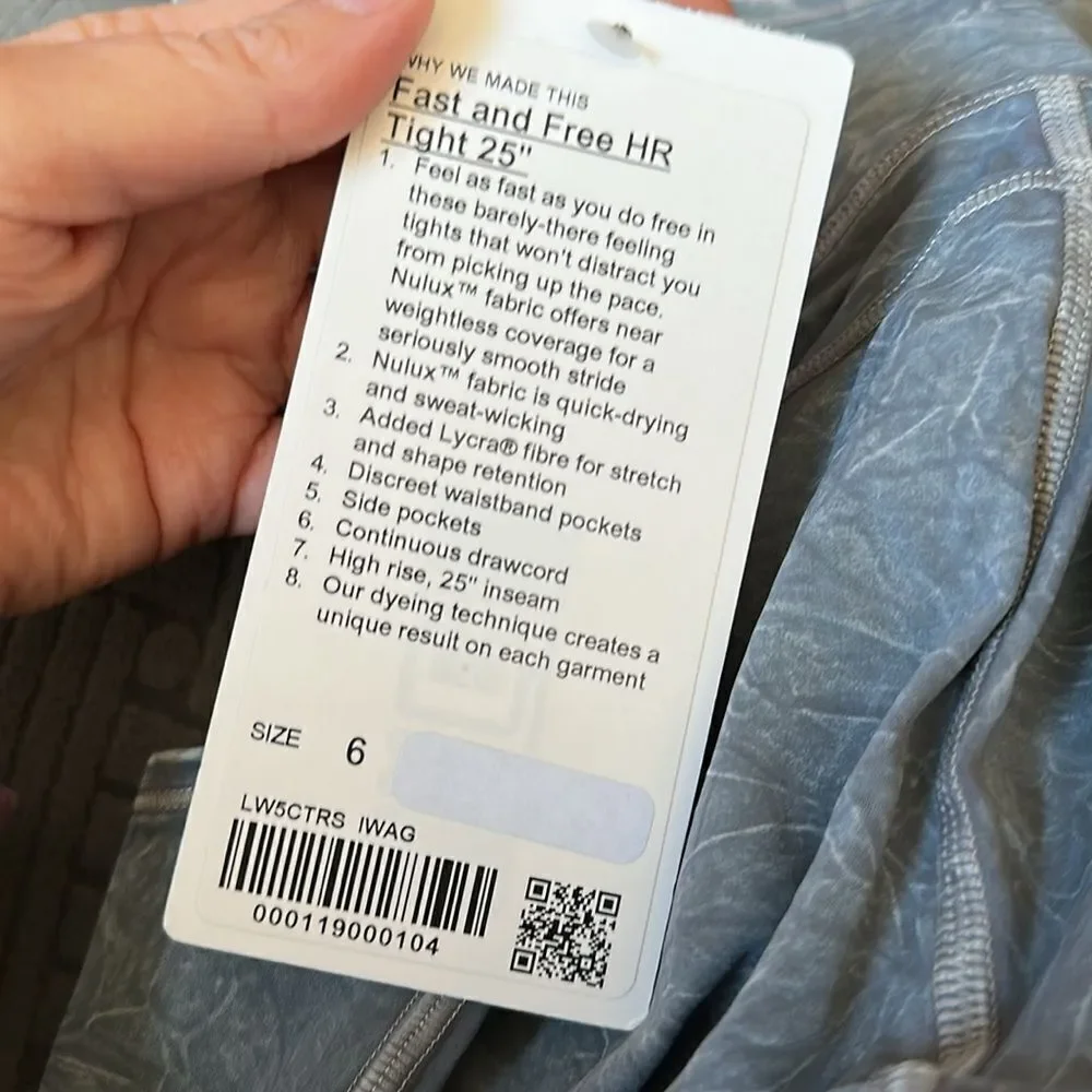 Lululemon | Fast and Free High Rise Tight 25